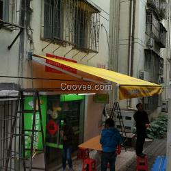 深圳片区雨篷换布维修教育培训装饰公司广告雨篷换布