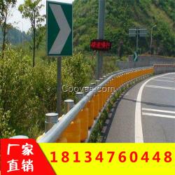 新型高速公路旋转桶护栏 滚筒护栏 旋转桶高速防撞护栏厂家