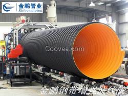 河南鋼帶纏繞管_金鵬PE鋼帶增強管_產品性能詳情