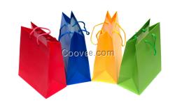 2017年新款服裝包裝紙袋 購物紙袋 彩色紙袋