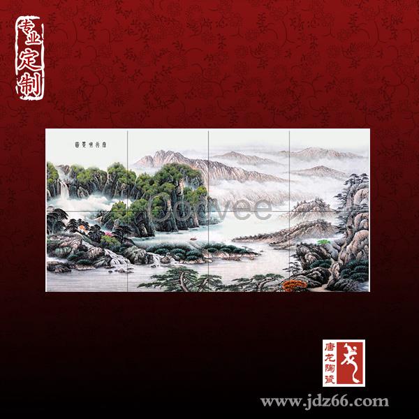 风景画瓷砖壁画庭院影壁墙瓷砖壁画