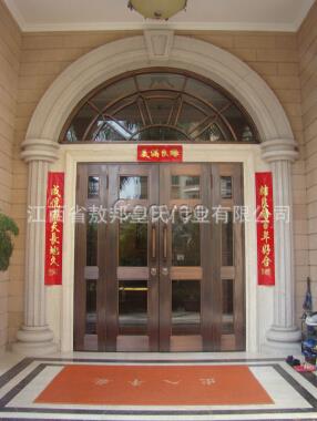 敖邦玻璃對開大門玻璃銅門304不銹鋼門別墅門