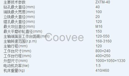 厂家ZXTM40小型钻铣床全国联保