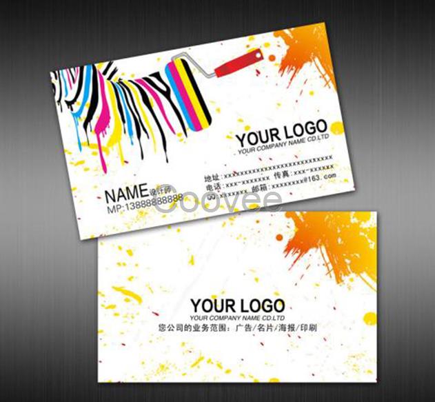 原創(chuàng)設(shè)計制作各種材質(zhì)名片彩頁宣傳冊