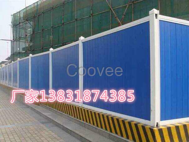 藍色彩鋼圍擋A青島施工圍擋制作A工地圍擋生產廠家