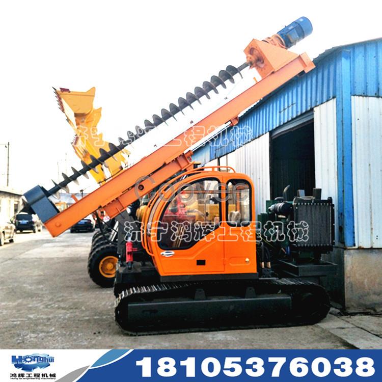 光伏打樁機履帶光伏打樁機光伏地樁打樁機光伏電打樁機