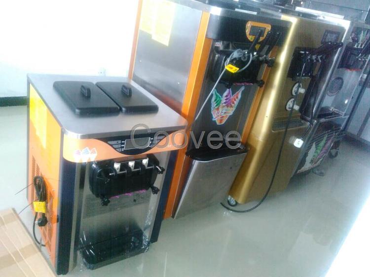 南陽奶茶設備冰淇淋機炒酸奶機制冰果汁機操作臺水吧設備冰淇淋機