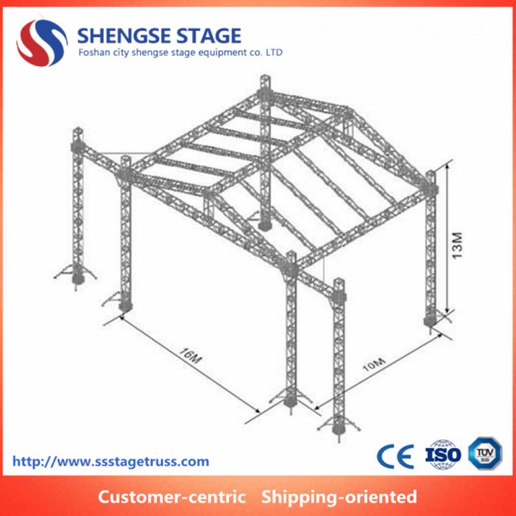 佛山声色舞台厂家直销铝合金桁架演出灯光架舞台桁架太空龙门架