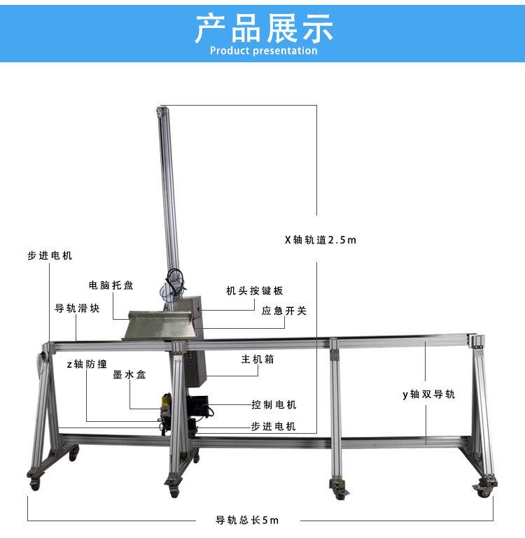 云南汉皇墙体彩绘机 墙面绘画设备 墙体喷绘机 操作简单易学