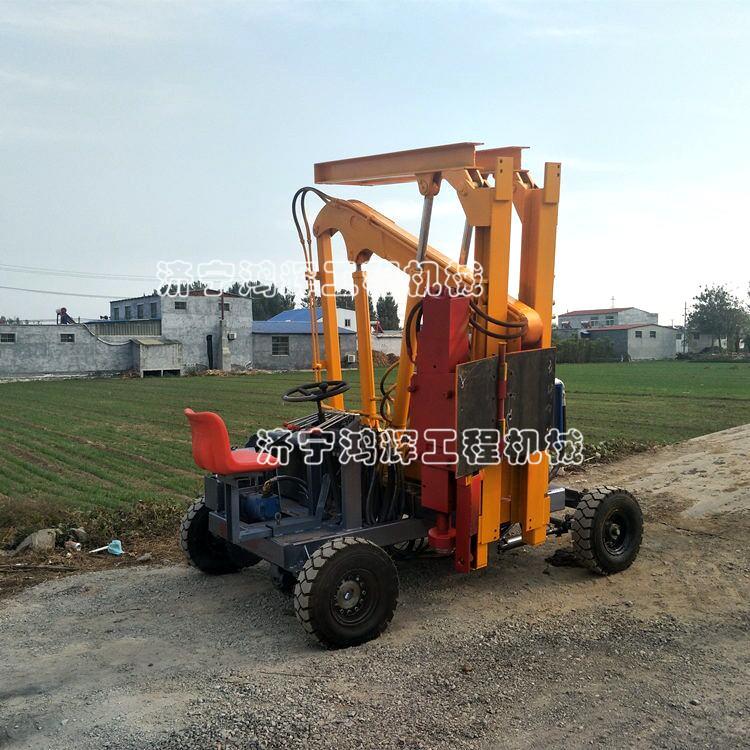 廠家直銷公路護欄打樁機 一體式公路護欄打樁機 液壓護欄打樁機