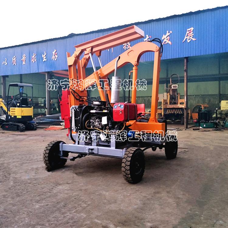 廠家直銷公路護欄打樁機 一體式公路護欄打樁機 液壓護欄打樁機