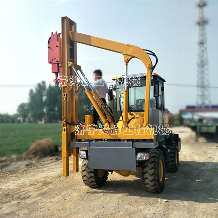 現(xiàn)貨直銷公路護(hù)欄鉆孔機(jī) 公路護(hù)欄打樁機(jī) 液壓護(hù)欄打樁機(jī)廠家