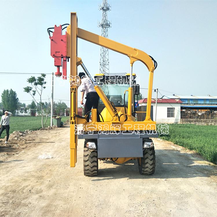 現(xiàn)貨直銷公路護(hù)欄鉆孔機(jī) 公路護(hù)欄打樁機(jī) 液壓護(hù)欄打樁機(jī)廠家