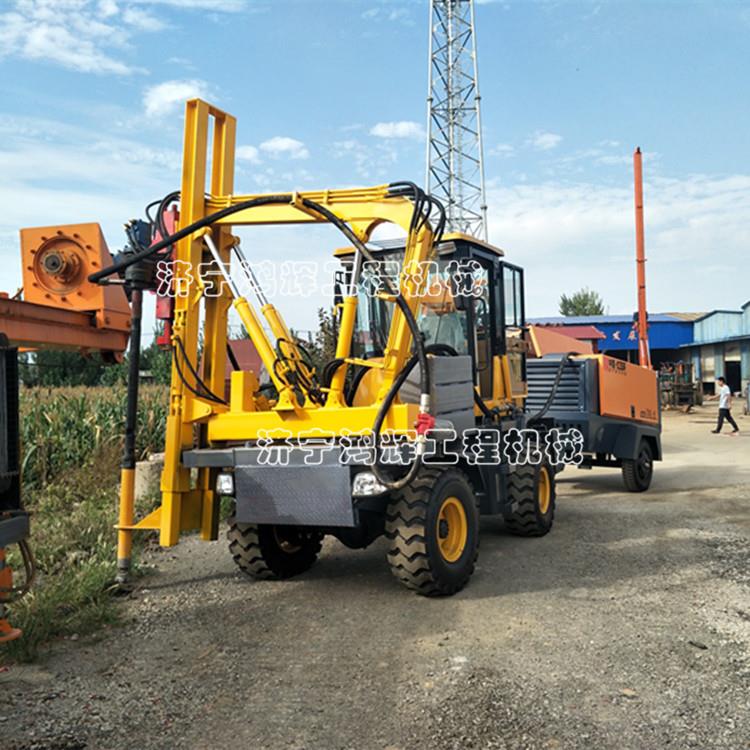 山地波形護欄打樁鉆孔機 公路護欄鉆孔機 公路護欄打樁機