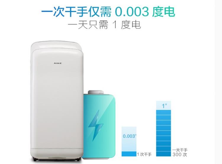 艾克AK2006H型号双面喷气式干手器