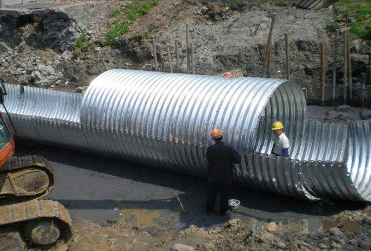 公路桥梁波纹涵管 波形钢板 金属波纹管涵 钢波纹管涵