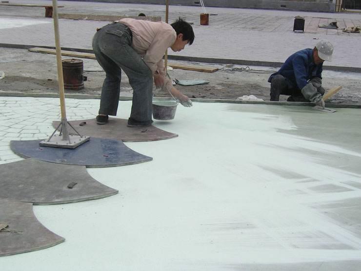 界首壓模地坪壓花地坪