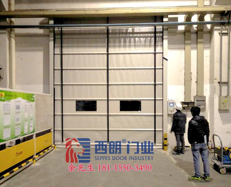 嘉興廠房抗風堆積門 柔性堆積門