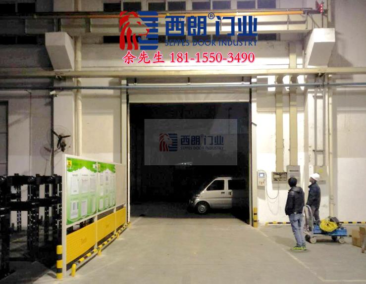 嘉興廠房抗風堆積門 柔性堆積門