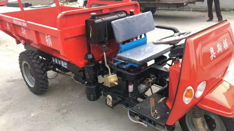 【工地农用三轮车】奥斯顿25马力工地农用翻斗三轮车