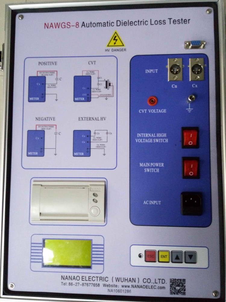 南澳电气生产的NAWGS全自动抗干扰异频介质损耗测试仪
