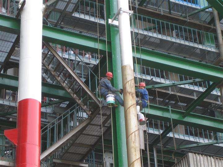 电厂锅炉钢结构防腐电厂钢结构除锈防腐施工