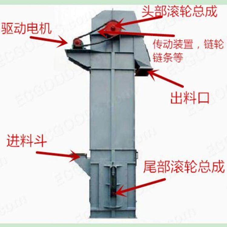 耐高温化工原料颗粒粉末提升机 粉状物料垂直斗提机