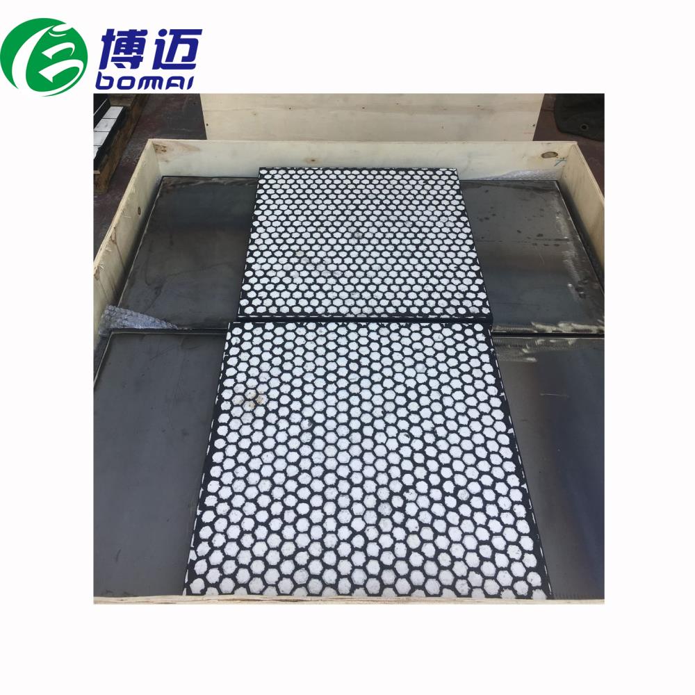 燒結圓筒混料機襯板 防粘料耐磨陶瓷復合襯板