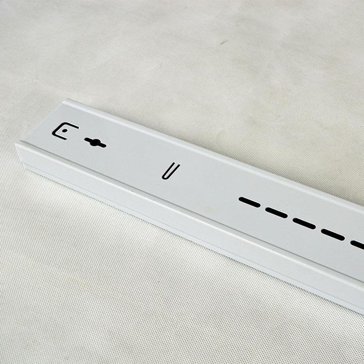 LED双支带罩支架0.5MM加厚LED双支带弧形罩喷粉铁支架