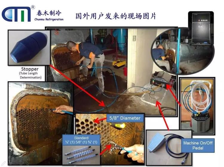 螺桿機專用冷凝器管道清洗機