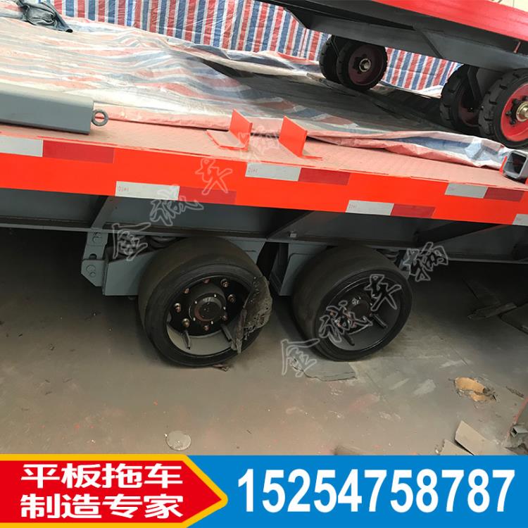 50噸重型平板拖車金誠廠家直銷廠區50T牽引拖車