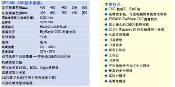 瑞士丹青Optima CNC全自动对刀仪