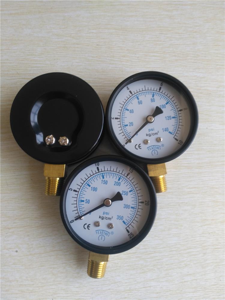 【煤气压力表】10kg15kg轴向压力表ye60mm
