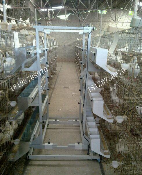 鹌鹑鸽子喂料清铲屎器 轨道一体机 牧畜牧机械设备厂正谷 养猪场专用