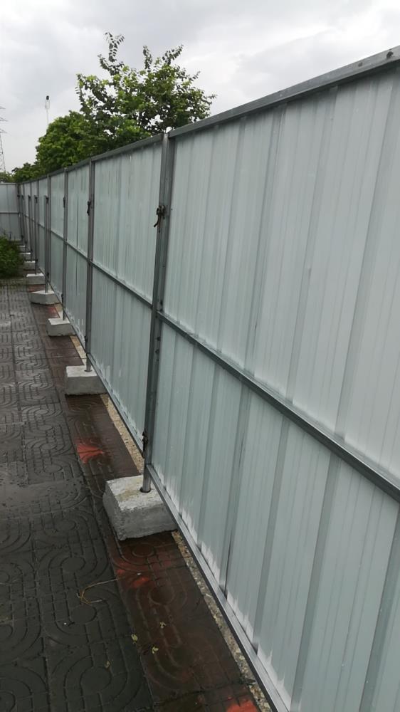 【活动彩钢瓦围挡】新型活动彩钢瓦围挡 板厚0.