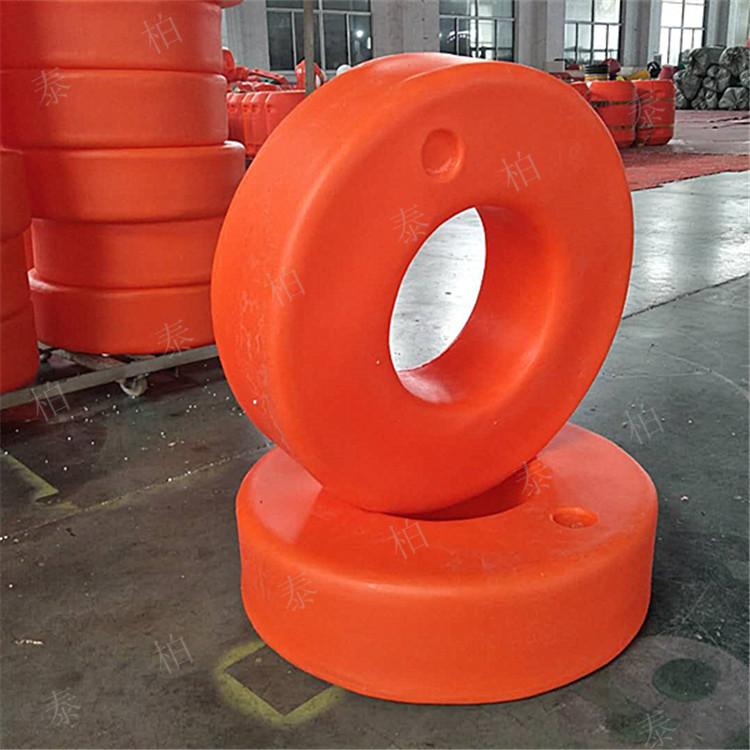 【潜水泵安装浮体】直径0.7米圆环形塑料浮体 小型潜水泵安装浮体批发