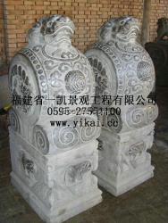 仿古石門墩 大理石門墩 石雕門墩