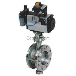 氣動(dòng)不銹鋼法蘭蝶閥，上海閥門(mén)