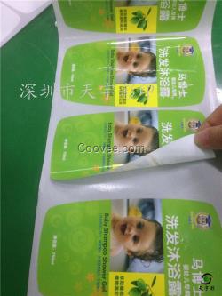 深圳龍崗洗滌洗護(hù)系列清潔用品不干膠標(biāo)簽廠