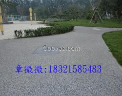 灰色透水地坪