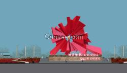 不銹鋼企業(yè)標(biāo)志  304彩色不銹鋼雕塑