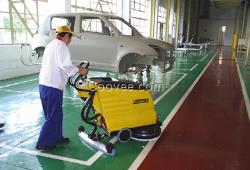 供應汽車廠保潔BD530手推式自動刷地機
