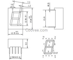 5101BS、0.5英寸一位數(shù)碼管白光
