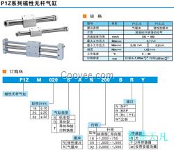 原装派克ORIGA P1Z磁性无杆气缸