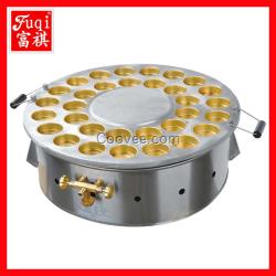 供應不銹鋼 32孔燃氣轉動紅豆餅機