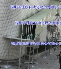 二樓裝柜滑梯傳送帶_卸貨皮帶輸送線可裝卸