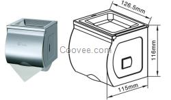 不锈钢小卷纸盒 洗手间带烟灰盖卷纸箱