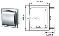 暗装小纸盒 洗手间不锈钢嵌入式厕纸箱