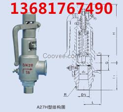 廠家直銷A27型彈簧微啟式閥