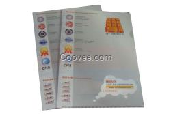 彩色L型PP文件套 A4資料夾 單頁文件